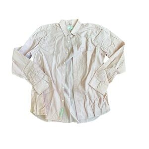 Jack Spade Light Pink Men's Shirt Subtle Stripe Button Up Medium
